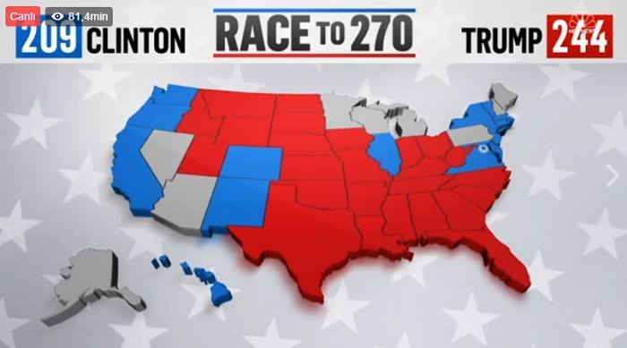Donald Trump devance Hillary Clinton dans la course à la présidentielle - EN DIRECT